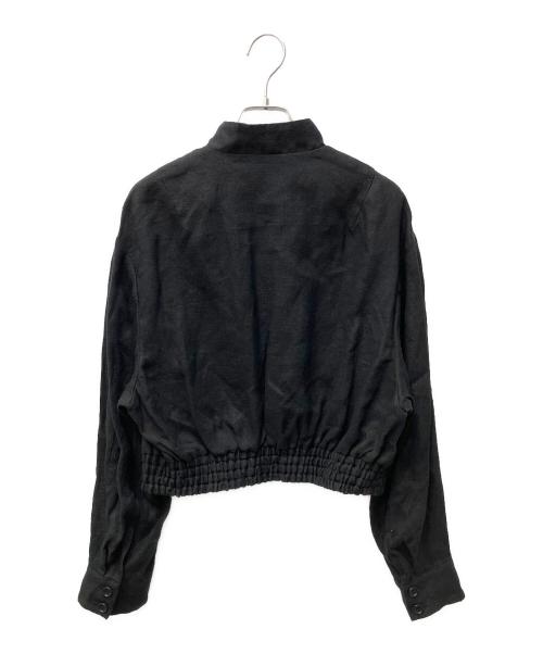 SINME（シンメ）SINME (シンメ) リネンブルゾン ブラック サイズ:Mの古着・服飾アイテム