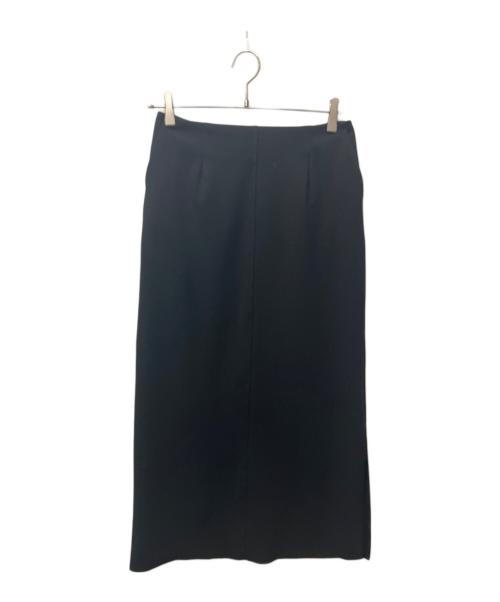 journal standard L'essage（ジャーナルスタンダード レサージュ）journal standard L'essage (ジャーナルスタンダード レサージュ) ウォッシャブルカットジョーゼットスカート ブラック サイズ:36の古着・服飾アイテム