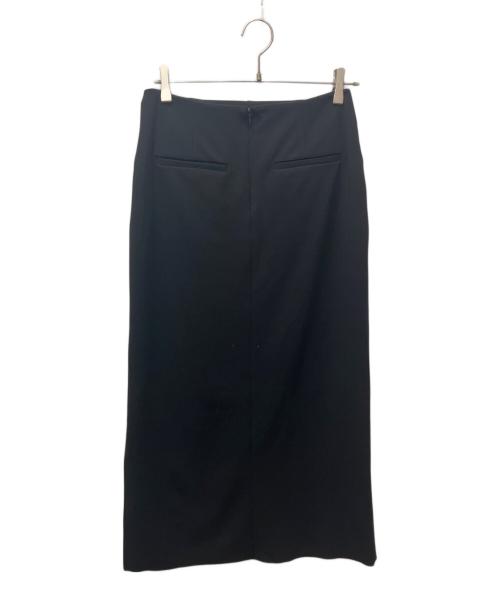 journal standard L'essage（ジャーナルスタンダード レサージュ）journal standard L'essage (ジャーナルスタンダード レサージュ) ウォッシャブルカットジョーゼットスカート ブラック サイズ:36の古着・服飾アイテム