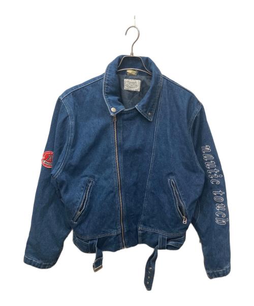 USED（ユーズド）USED (ユーズド) デニムライダースジャケット インディゴ サイズ:表記無しの古着・服飾アイテム