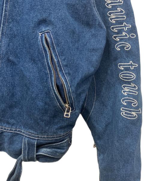 USED（ユーズド）USED (ユーズド) デニムライダースジャケット インディゴ サイズ:表記無しの古着・服飾アイテム