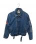 USED（ユーズド）の古着「デニムライダースジャケット」｜インディゴ