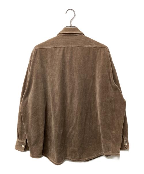 N.HOOLYWOOD（エヌ ハリウッド）N.HOOLYWOOD (エヌ ハリウッド) BIG SHIRT / コーデュロイシャツ ブラウン サイズ:38の古着・服飾アイテム