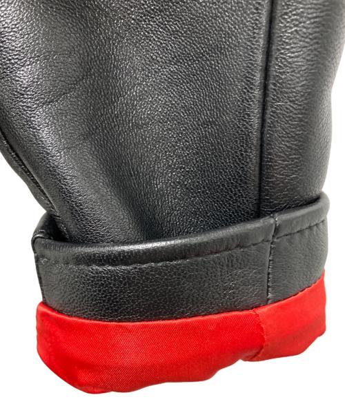 Liugoo Leathers（リューグーレザーズ）LIUGOO LEATHERS (リューグーレザーズ) ラムレザーライダースジャケット ブラック サイズ:38の古着・服飾アイテム