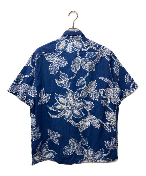 POLO RALPH LAUREN（ポロ・ラルフローレン）POLO RALPH LAUREN (ポロ・ラルフローレン) コットンアロハシャツ ブルー サイズ:Lの古着・服飾アイテム