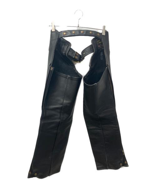 purple hog leather（パープル・ホッグ・レザー）purple hog leather (パープル・ホッグ・レザー) レザーチャップス ブラック サイズ:SSの古着・服飾アイテム