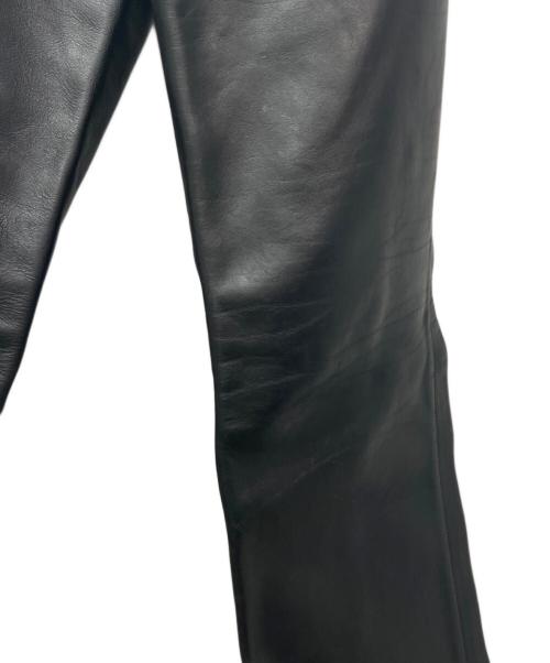 purple hog leather（パープル・ホッグ・レザー）purple hog leather (パープル・ホッグ・レザー) レザーチャップス ブラック サイズ:SSの古着・服飾アイテム