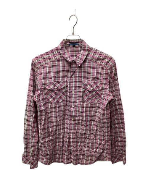 BURBERRY BLUE LABEL（バーバリー ブルー レーベル）BURBERRY BLUE LABEL (バーバリー ブルー レーベル) ノヴァチェックシャツ ピンク サイズ:Mの古着・服飾アイテム