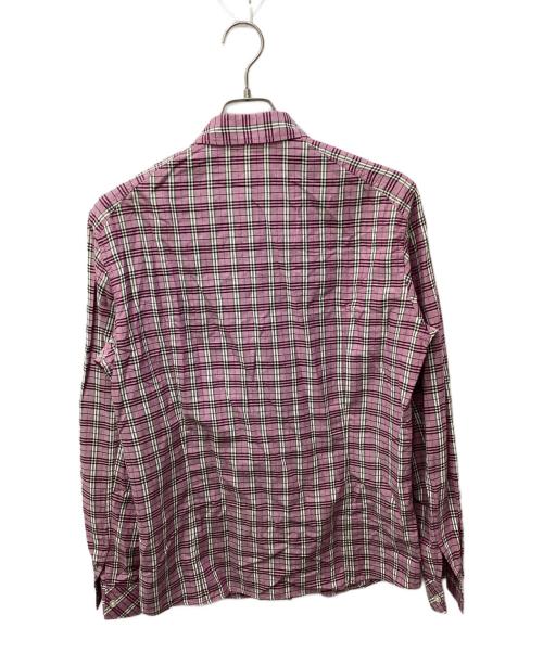 BURBERRY BLUE LABEL（バーバリー ブルー レーベル）BURBERRY BLUE LABEL (バーバリー ブルー レーベル) ノヴァチェックシャツ ピンク サイズ:Mの古着・服飾アイテム