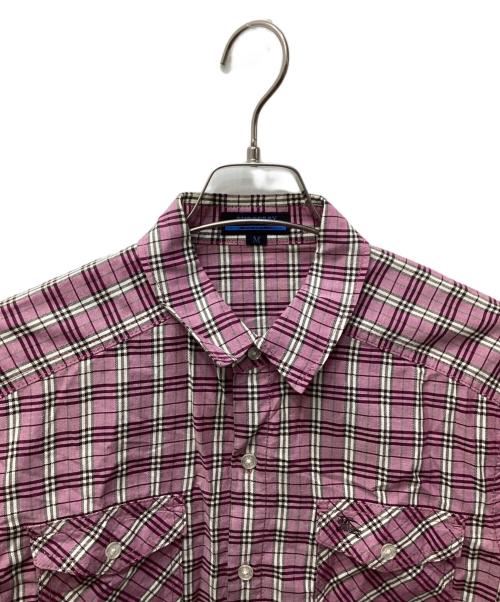 BURBERRY BLUE LABEL（バーバリー ブルー レーベル）BURBERRY BLUE LABEL (バーバリー ブルー レーベル) ノヴァチェックシャツ ピンク サイズ:Mの古着・服飾アイテム