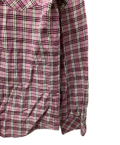 BURBERRY BLUE LABEL（バーバリー ブルー レーベル）BURBERRY BLUE LABEL (バーバリー ブルー レーベル) ノヴァチェックシャツ ピンク サイズ:Mの古着・服飾アイテム