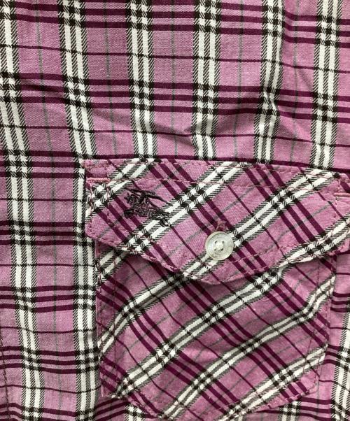 BURBERRY BLUE LABEL（バーバリー ブルー レーベル）BURBERRY BLUE LABEL (バーバリー ブルー レーベル) ノヴァチェックシャツ ピンク サイズ:Mの古着・服飾アイテム