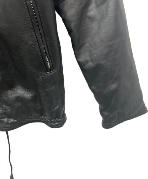 HORN WORKS（ホーンワークス）HORN WORKS (ホーンワークス) バッファローレザーボアジャケット ブラック サイズ:Mの古着・服飾アイテム