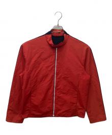 JIL SANDER（ジルサンダー）の古着「異素材 ハイブリッド ジャケット」｜レッド×ネイビー