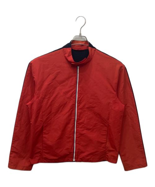 JIL SANDER（ジルサンダー）JIL SANDER (ジルサンダー) 異素材 ハイブリッド ジャケット レッド×ネイビー サイズ:48の古着・服飾アイテム