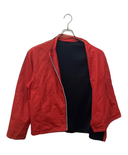 JIL SANDER（ジルサンダー）JIL SANDER (ジルサンダー) 異素材 ハイブリッド ジャケット レッド×ネイビー サイズ:48の古着・服飾アイテム