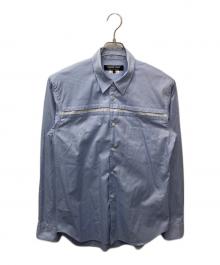 COMME des GARCONS HOMME DEUX（コムデギャルソン オム ドゥ）の古着「切替デザインシャツ」｜スカイブルー