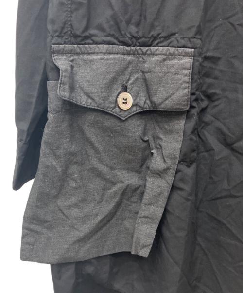 BLACK COMME des GARCONS（ブラックコムデギャルソン）BLACK COMME des GARCONS (ブラックコムデギャルソン) ガーメントダイパッチポケットシャツ ブラック サイズ:Lの古着・服飾アイテム