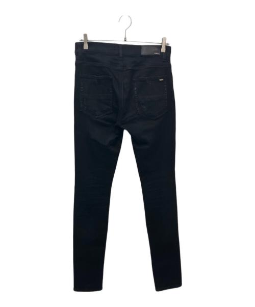 AMIRI（アミリ）AMIRI (アミリ) scarves art patch jeans ブラック サイズ:30の古着・服飾アイテム
