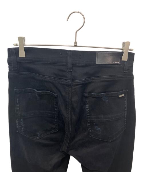 AMIRI（アミリ）AMIRI (アミリ) scarves art patch jeans ブラック サイズ:30の古着・服飾アイテム