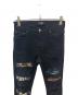 AMIRI (アミリ) scarves art patch jeans ブラック サイズ:30：45000円