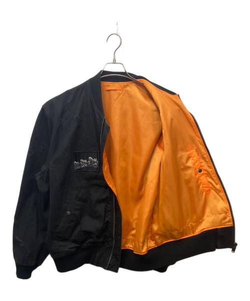 CHRISTIAN DADA（クリスチャンダダ）CHRISTIAN DADA (クリスチャンダダ) BOMBER DAMAGED DADA ブラック サイズ:44の古着・服飾アイテム