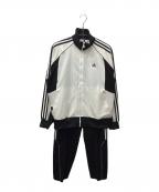 adidasアディダス）の古着「セットアップジャージ」｜ホワイト×ブラック