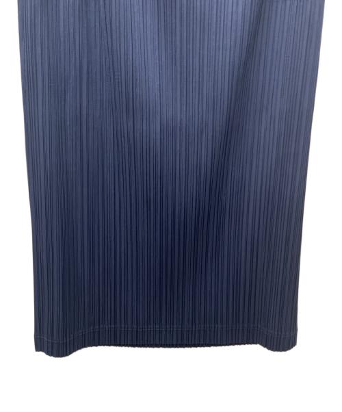 PLEATS PLEASE（プリーツプリーズ）PLEATS PLEASE (プリーツプリーズ) LOOP BOTTOMS プリーツスカート ブルー サイズ:3の古着・服飾アイテム