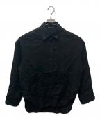 MUSE de Deuxieme Classeミューズ ドゥーズィエム クラス）の古着「Linen シャツ　」｜ブラック