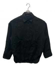MUSE de Deuxieme Classe（ミューズ ドゥーズィエム クラス）の古着「Linen シャツ　」｜ブラック
