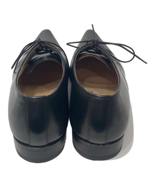DOLCE & GABBANA（ドルチェ＆ガッバーナ）DOLCE & GABBANA (ドルチェ＆ガッバーナ) ポインテッドトゥレザーシューズ ブラック サイズ:6.5の古着・服飾アイテム