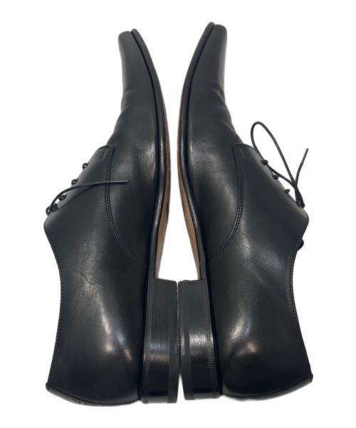 DOLCE & GABBANA（ドルチェ＆ガッバーナ）DOLCE & GABBANA (ドルチェ＆ガッバーナ) ポインテッドトゥレザーシューズ ブラック サイズ:6.5の古着・服飾アイテム