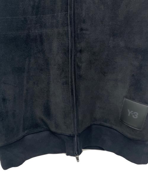 Y-3（ワイスリー）Y-3 (ワイスリー) U SQUARE VELVET SPACER FULL-ZIP HOODIE（ユースクエアベルベットスペーサーフルジップフーディ） ブラック サイズ:Sの古着・服飾アイテム