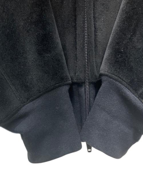 Y-3（ワイスリー）Y-3 (ワイスリー) U SQUARE VELVET SPACER FULL-ZIP HOODIE（ユースクエアベルベットスペーサーフルジップフーディ） ブラック サイズ:Sの古着・服飾アイテム