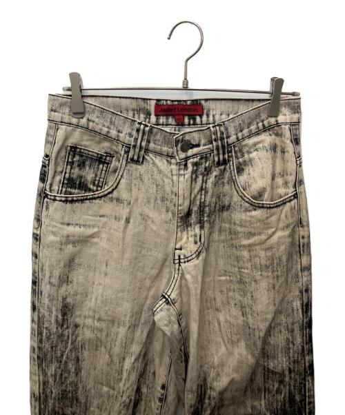Jaded London（ジェイデッドロンドン）Jaded London (ジェイデッドロンドン) デニムパンツ ベージュ×ブラック サイズ:W28の古着・服飾アイテム