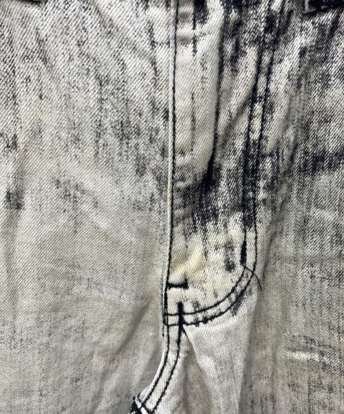 Jaded London（ジェイデッドロンドン）Jaded London (ジェイデッドロンドン) デニムパンツ ベージュ×ブラック サイズ:W28の古着・服飾アイテム