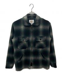 WOOLRICH×Golden Bear（ウールリッチ×ゴールデンベア）の古着「シャドーチェックウールジャケット」｜グリーン