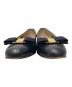 中古・古着 Salvatore Ferragamo (サルヴァトーレ フェラガモ) ヴァラリボンパンプス ネイビー サイズ:6.5：5000円