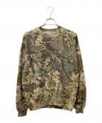 JERZEES Outdoorsジャージーズ）の古着「ツリーカモスウェット」｜ブラウン