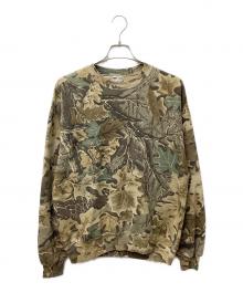JERZEES Outdoors（ジャージーズ）の古着「ツリーカモスウェット」｜ブラウン