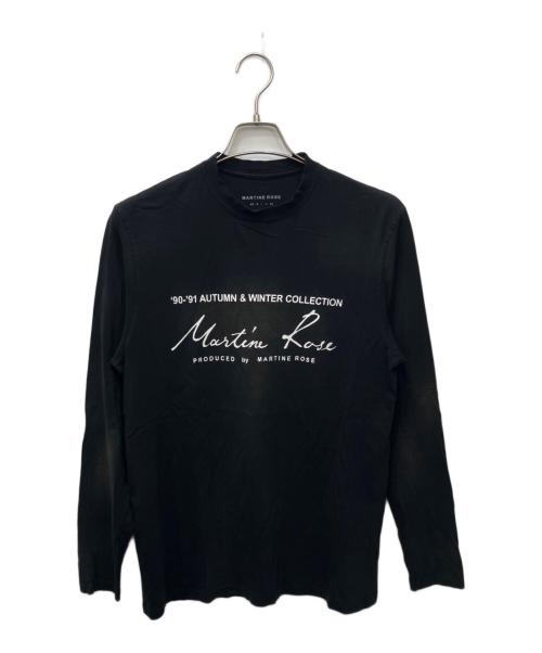 MARTINE ROSE（マーティン・ローズ）Martine rose (マーティン・ローズ) プリントLSカットソー ブラック サイズ:Mの古着・服飾アイテム