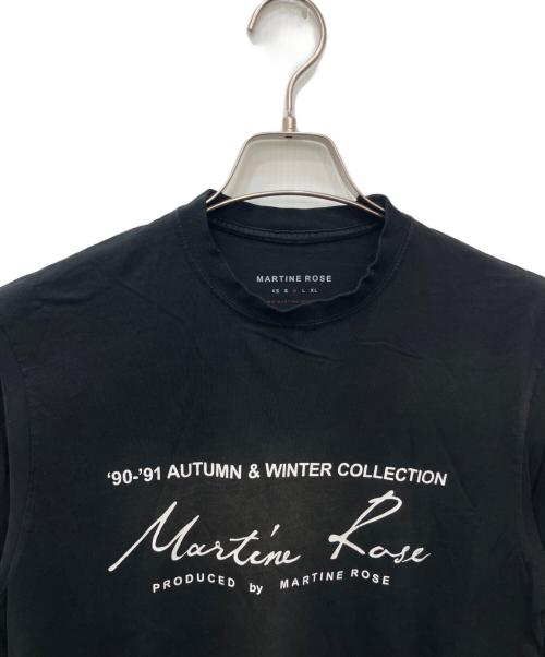 MARTINE ROSE（マーティン・ローズ）Martine rose (マーティン・ローズ) プリントLSカットソー ブラック サイズ:Mの古着・服飾アイテム