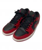 NIKEナイキ）の古着「Air Jordan 1 Low "Varsity Red" スニーカー（エアジョーダンワン　バーシティレッド）」｜ブラック×レッド