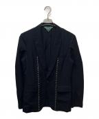COMME des GARCONS HOMME PLUSコムデギャルソンオムプリュス）の古着「スタッズ1Bジャケット」｜ネイビー