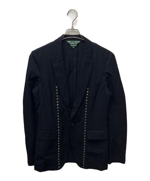 COMME des GARCONS HOMME PLUS（コムデギャルソンオムプリュス）COMME des GARCONS HOMME PLUS (コムデギャルソンオムプリュス) スタッズ1Bジャケット ネイビー サイズ:Sの古着・服飾アイテム