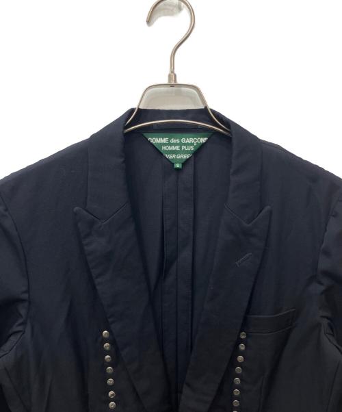 COMME des GARCONS HOMME PLUS（コムデギャルソンオムプリュス）COMME des GARCONS HOMME PLUS (コムデギャルソンオムプリュス) スタッズ1Bジャケット ネイビー サイズ:Sの古着・服飾アイテム