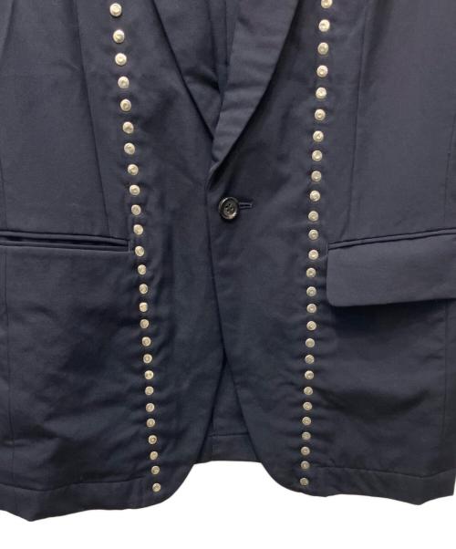 COMME des GARCONS HOMME PLUS（コムデギャルソンオムプリュス）COMME des GARCONS HOMME PLUS (コムデギャルソンオムプリュス) スタッズ1Bジャケット ネイビー サイズ:Sの古着・服飾アイテム