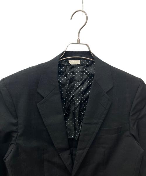 COMME des GARCONS HOMME DEUX（コムデギャルソン オム ドゥ）COMME des GARCONS HOMME DEUX (コムデギャルソン オム ドゥ) チェック2Bウールテーラードジャケット ブラック サイズ:Sの古着・服飾アイテム