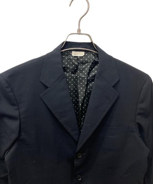 COMME des GARCONS HOMME DEUX（コムデギャルソン オム ドゥ）COMME des GARCONS HOMME DEUX (コムデギャルソン オム ドゥ) チェッカーウール3Bテーラードジャケット ブラック サイズ:Sの古着・服飾アイテム