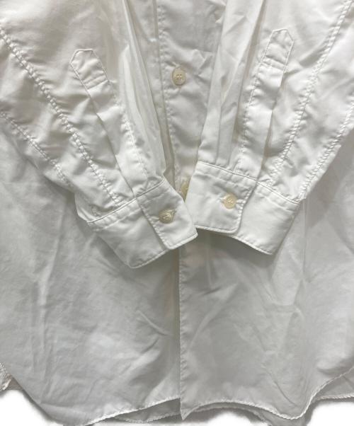BLACK COMME des GARCONS（ブラックコムデギャルソン）BLACK COMME des GARCONS (ブラックコムデギャルソン) ポケットロングシャツ ホワイト サイズ:Lの古着・服飾アイテム